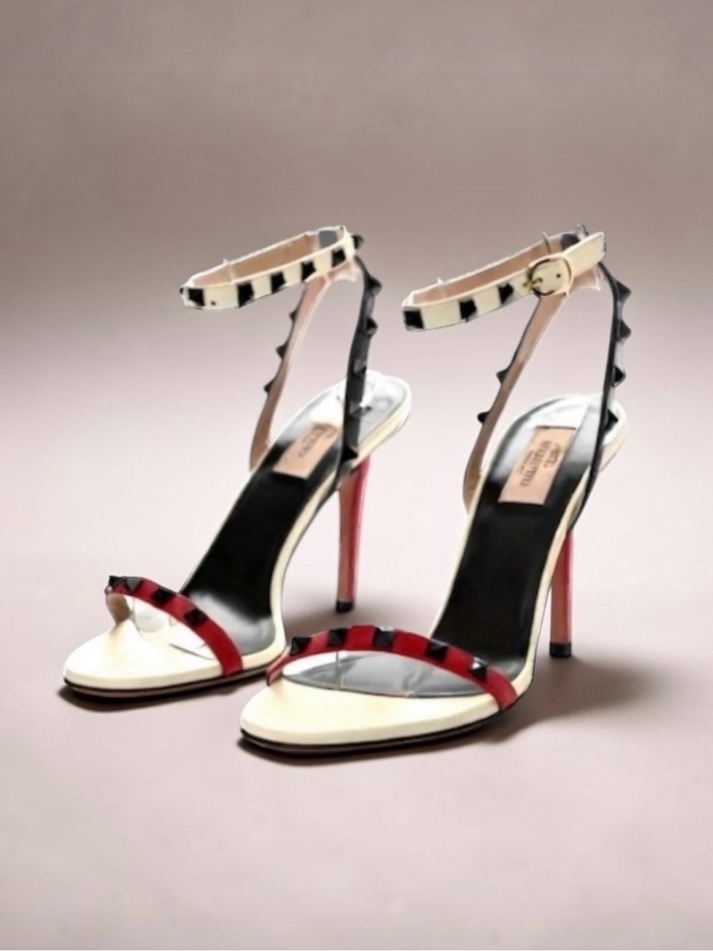 Valentino Garavani Rockstud Ankle Strap Heels 39